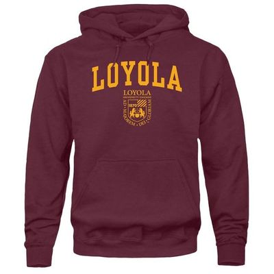Barnesmith Loyola University (Chicago) Ramblers Hooded Sweatshirt, Heritage, Maroon, X-Large