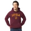 Barnesmith Loyola University (Chicago) Ramblers Hooded Sweatshirt, Heritage, Maroon, X-Large view 2