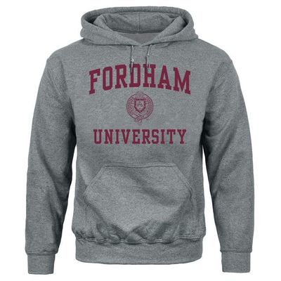 Barnesmith Fordham University Rams Hooded Sweatshirt, Heritage, Charcoal Grey, XX-Large