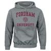Barnesmith Fordham University Rams Hooded Sweatshirt, Heritage, Charcoal Grey, XX-Large view 1