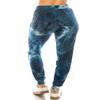 Leggings Depot JGAX-S775-2X Steel Tie Dye Print Jogger Pants w/Pockets, 2X Plus view 3