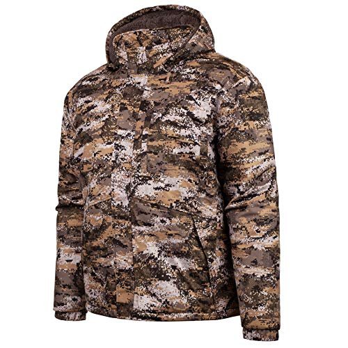 Huntworth Fairbanks Men's Heavy Weight Waterproof Parka Jacket, Disruption Camo, 2XL
