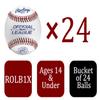 Rawlings | Official League Competition Grade Baseballs | ROLB1X | Game/Practice Use | Youth/14U | Bucket | 24 Count view 3