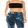 Leggings Depot JGA-S775-M Steel Tie Dye Print Jogger Pants w/Pockets, Medium view 4