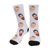 MyPhotoPrint Personalized Socks for Men Women Two Face Kid and Dad Custom Face Socks Image for Friends Christmas Easter Mother's Day Father's Day Anniversary view 1