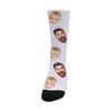 MyPhotoPrint Personalized Socks for Men Women Two Face Kid and Dad Custom Face Socks Image for Friends Christmas Easter Mother's Day Father's Day Anniversary view 2