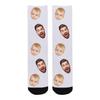 MyPhotoPrint Personalized Socks for Men Women Two Face Kid and Dad Custom Face Socks Image for Friends Christmas Easter Mother's Day Father's Day Anniversary view 3