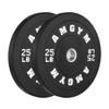 AMGYM LB Bumper Plates Olympic Weight Plates, Bumper Weight Plates Steel Insert, Strength Training Pair view 1