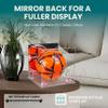 Better Display Cases Acrylic Display Case for Collectibles, Full Size Soccer Ball Display Case,Pink Risers & Clear Base, Handcrafted Showcase Box.DIM;9.75" L x 9.75" W x 9.75" H.(B02) view 2