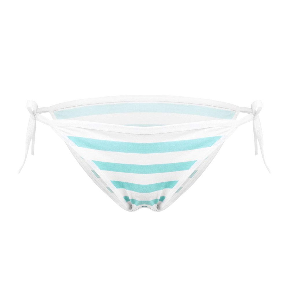 ACSUSS Womens Cut Japanese Style Anime Cosplay Stripe Lingerie Cotton Bikini Briefs Underwear 1# Blue One Size