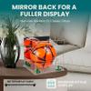 Better Display Cases Acrylic Display Case for Collectibles, Full Size Soccer Ball Display Case,Green Risers & Clear Base, Handcrafted Showcase Box.DIM;9.75" L x 9.75" W x 9.75" H. (B02) view 2