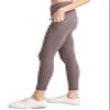 Ashen Fane Full Length High Waist Super Soft Workout Yoga Fitness Pants with Pockets, Smoky Grey, Small view 1