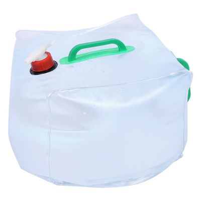 Water Container with Spigot, PVC Portable Water Carrier Bag Jug Foldable Emergency Water Bag for Camping Hiking Fishing BBQ Outdoor (20L)