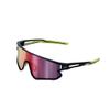 O2O Sport Sunglasses (Black and yellow frame with red lens) view 1