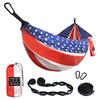 Gold Armour Camping Hammock - XL Double Hammock Portable Hammock Camping Accessories Gear for Outdoor Indoor with Tree Straps, USA Based Brand (Flag II) view 1
