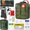 EVERLIT Emergency Trauma Kit, CAT GEN-7 Tourniquet 36" Splint, Military Combat Tactical IFAK for First Aid Response, Gun Shots, Severe Bleeding Control (OD Green) view 1
