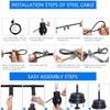 LFJ LAT Pull Down and Lift Weight Pulley System Cable Machine Pulley Attachment for Triceps Pull Down, Biceps Curl, Back, Forearm, Shoulder Home Gym Equipment (Set with Tricep Rope) view 4