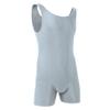 Hansber Men's One Piece Tank Top Athletic Supporter Swim Bodysuit Wrestling Singlet Leotard Jumpsuit Underwear Silver Gray Medium view 4