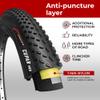 Fincci Foldable 26x2.10 Mountain Bike Tires - 26 Inch Bike Tires with 1mm Nylon Puncture Proof - Black Kevlar 26 Bike Tire 60 TPI with Cross Country Profile for MTB, XC, Folding,Hybrid Bicycles view 4