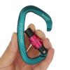 XINDA Screwgate Locking Carabiner Clip - Professional Rock Climbing Carabiner Screw Lock,Heavy Duty Carabiners for Climbing,Mountaineer,Hammock,Camping,Outdoor Equipment (5 pcs Green) view 4