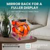 Better Display Cases Acrylic Display Case for Collectibles, Full Size Soccer Ball Display Case,Purple Risers & Clear Base, Handcrafted Showcase Box.DIM;9.75" L x 9.75" W x 9.75" H. (B02) view 2