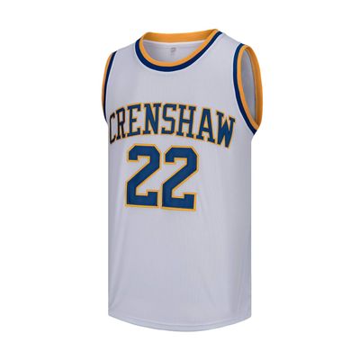 OTHERCRAZY McCall #22 Wright #32 Crenshaw High School Basketball Jersey S-XXXL (22# White, Small)