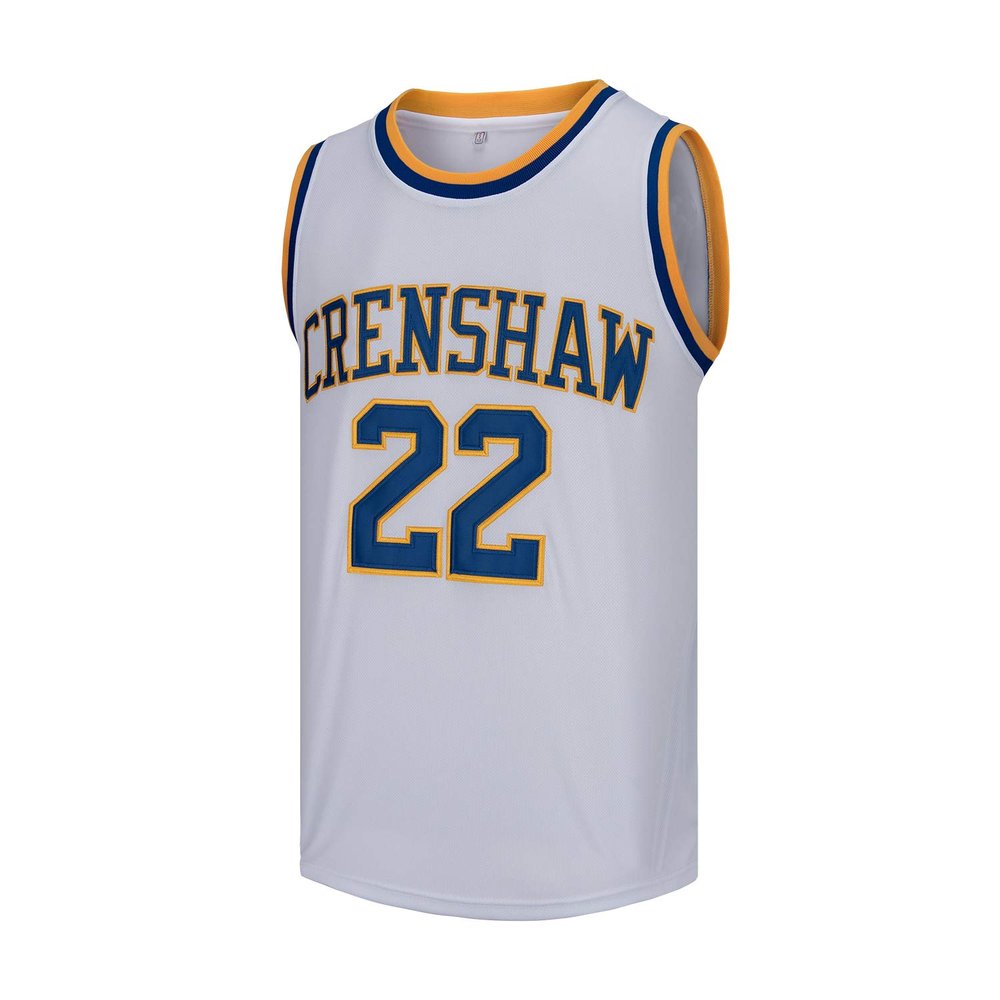 OTHERCRAZY McCall #22 Wright #32 Crenshaw High School Basketball Jersey S-XXXL (22# White, Small)