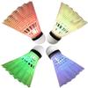 YUEVAN 4 Pack LED Badminton Shuttlecocks Lighting Birdies Shuttlecock Glow in The Dark Badminton for Indoor/Outdoor Sports Activities view 1
