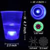 Ahuimeius Halloween The Dark Beer Pong Set,Beer Pong Party Cup Set, LED Beer Pong Cups and Glow-in-The-Dark Balls,22 Set view 3
