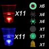 Ahuimeius Halloween The Dark Beer Pong Set,Beer Pong Party Cup Set, LED Beer Pong Cups and Glow-in-The-Dark Balls,22 Set view 4