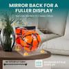 Better Display Cases Acrylic Display Case for Collectibles, Full Size Soccer Ball Display Case,Yellow Risers & Clear Base, Handcrafted Showcase Box.DIM;9.75" L x 9.75" W x 9.75" H. (B02) view 2