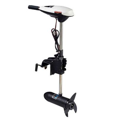 65lb Heavy Duty Electric Thrust Trolling Outboard Motor Inflatable Fishing Boat Engine Brush Motor, Telescopic Type Control Handle, F5-R2 Seep Control