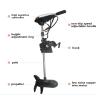 65lb Heavy Duty Electric Thrust Trolling Outboard Motor Inflatable Fishing Boat Engine Brush Motor, Telescopic Type Control Handle, F5-R2 Seep Control view 2