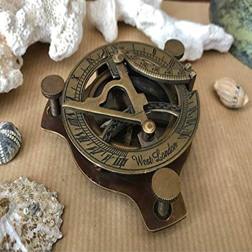ARTIZANSTORE Nautical Compass | Vintage Compass | Steampunk | Brass Compass | Engraved Compass| Gifts for him | Stocking fillers