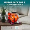 Better Display Cases Acrylic Display Case for Collectibles, Full Size Soccer Ball Display Case,Purple Risers & Clear Base,WM, Handcrafted Showcase Box.DIM;9.75" L x 9.75" W x 9.75" H. (B02) view 2