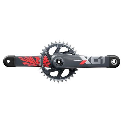SRAM X01 Eagle Dub Crankset - Superboost 157 Lunar Oxy, 175mm, 32t