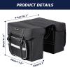 BAIGIO Bike Double Pannier Bags Waterproof Bicycle Rear Seat Panniers Pack with Reflective Stripe view 3