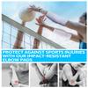 HiRui Elbow Pads, Basketball Baseball Elbow Brace Elbow Support Arm Compression Sleeve Collision Avoidance Elbow Pad for Volleyball Cycling Football Work Out, Women&Men(1Pair) (White, XL) view 4