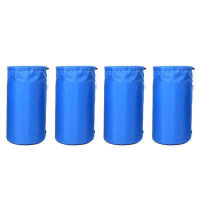 Ezek 210 Denier Compression Stuff Sacks 22 x 10.5 inch, Drawstering Sleeping Bag Storage Organizer with Bottom Handle, Water-Resistant for Camping, Hiking, Backpacking, 4 Pack, Royal Blue.