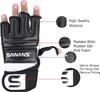SAWANS Punch Bag Boxing Gloves Karate Mitts MMA Body Combat Taekwondo Training Martial Art Fighting Grappling Muay Thai (M, Black) view 2