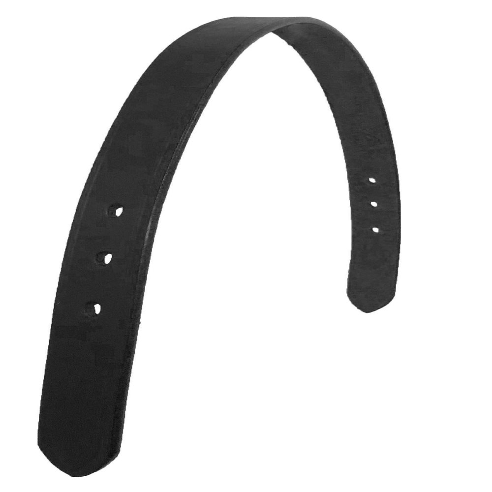 Equitem 25" Smooth Leather Replacement Crown Strap for Breakaway Halter (Black)