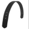 Equitem 25" Smooth Leather Replacement Crown Strap for Breakaway Halter (Black) view 1