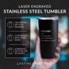 Lifetime Creations Engraved Personalized Runner Definition Stainless Steel Tumbler with Lid 20 oz, Funny Runner Gift, Gift for Marathoner (White) Coffee Travel Mug view 4