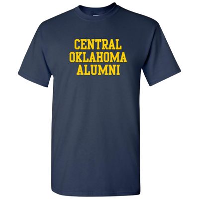 UGP Campus Apparel AS05 - Central Oklahoma Bronchos Alumni Block T-Shirt - X-Large - Navy