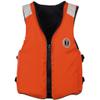 Mustang Survival - Classic Industrial Vest w/Solas Tape (Orange - L) - USCG Approved, Fast tab Attachment, Solas, mesh Lining, Side adjustments view 1