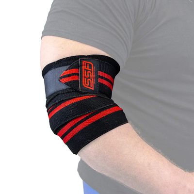 SERIOUS STEEL FITNESS Strongman Elbow Wraps (Pair) - 160 CM (63 inches)