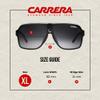 Carrera CA33/S 08V6/9O 62MM Black Crystal Grey/Dark Grey Gradient Plastic Rectangular Sunglasses For Men For Women +BUNDLE with ACCESSORY EYEWEAR KIT view 4