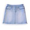 Calvin Klein Girls' Jean Skirt, Lightweight Stretch Denim with Raw-Edged Hem, Breeze/Pull on, 7 view 1