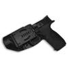 OWB Concealment IDPA - Outside The Waistband Holster - fits S&W M&P9 5'' (Carbon Fiber, Right) view 2