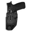 OWB Concealment IDPA - Outside The Waistband Holster - fits S&W M&P9 5'' (Carbon Fiber, Right) view 4